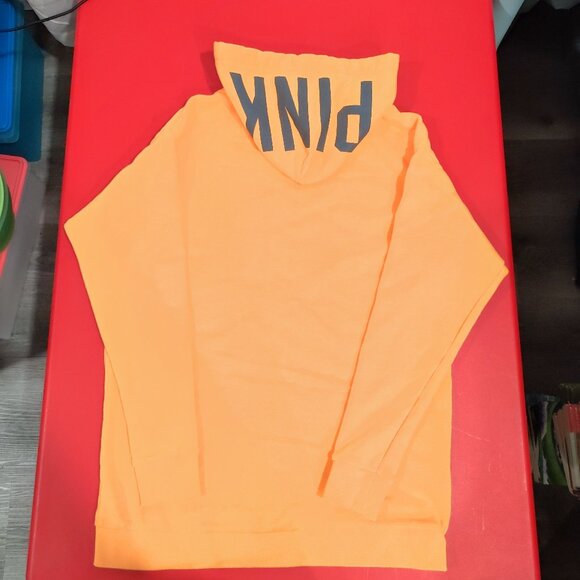 Pink by Victoria's secret full zip hoodie yellow graphic design women's - Picture 4 of 8